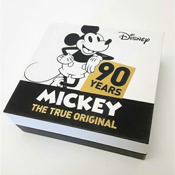 Disney Mickey Mouse Head Charm Necklace Silver Plated Mickey True Original NWT - Picture 4 of 7